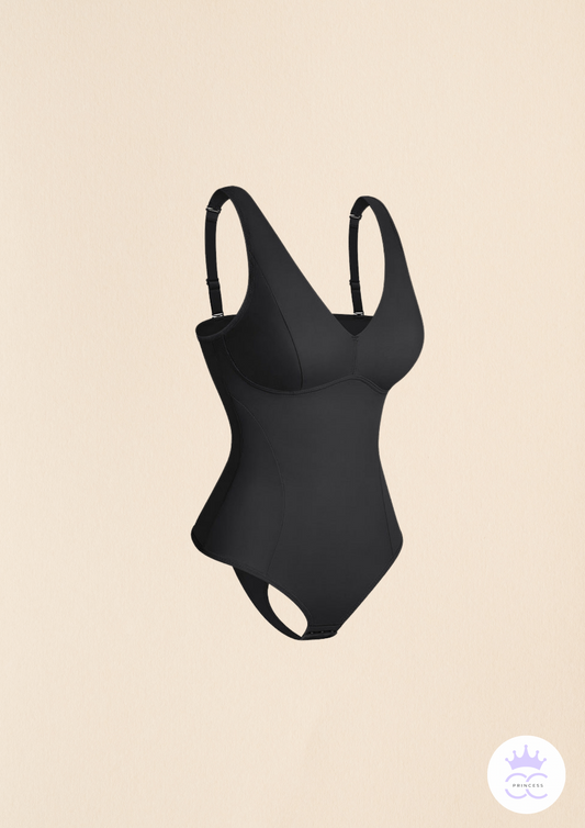 V-Neck Thong Bodysuit